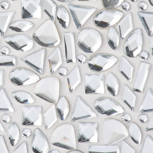 Aviva Crystal Clutch Silver - The Stockroom NZ