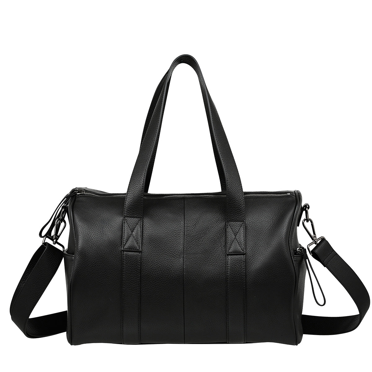 Deep End Bag in Black with Gun Metal Zips by Status Anxiety - The Stockroom NZ