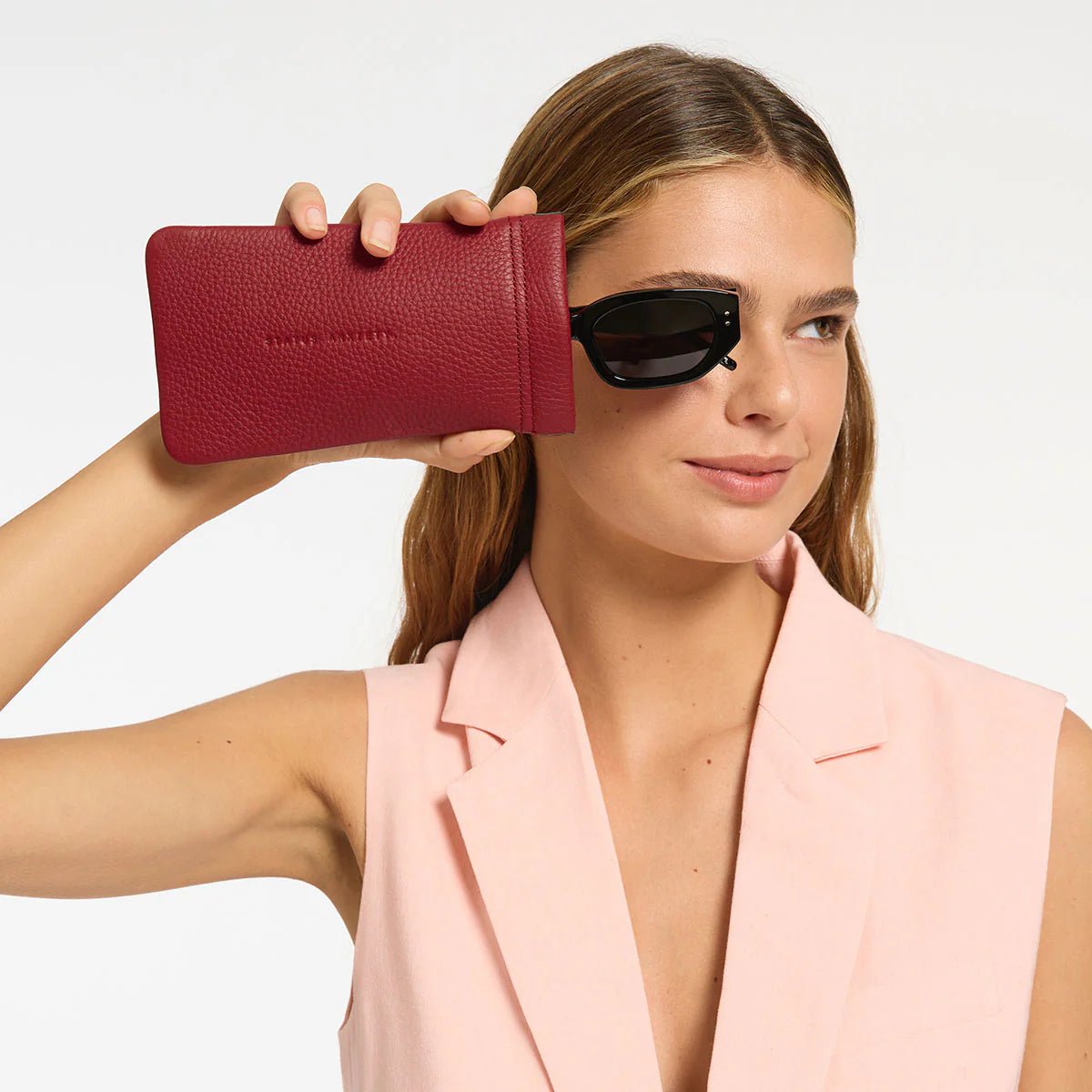 Keepsake Sunglasses Case - in rouge by Status Anxiety - The Stockroom NZ