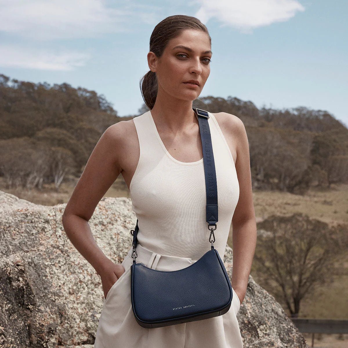Look Both Ways Bag - Midnight Blue - The Stockroom NZ