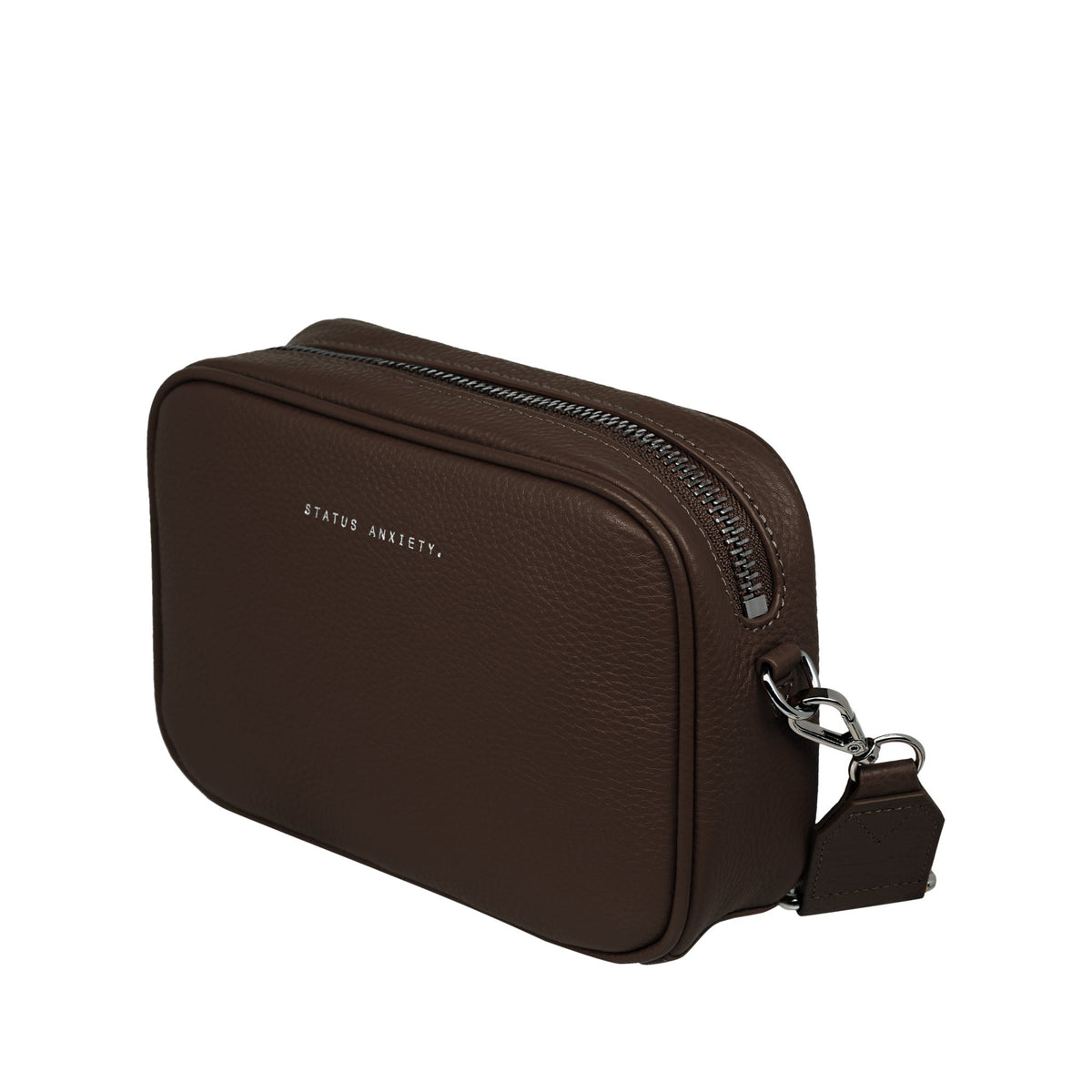 Plunder with Branded Webbed Strap in Cocoa by Status Anxiety - The Stockroom NZ