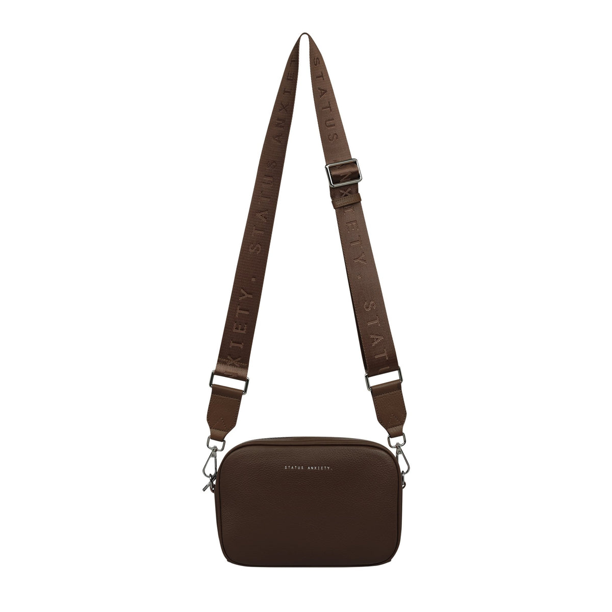 Plunder with Branded Webbed Strap in Cocoa by Status Anxiety - The Stockroom NZ