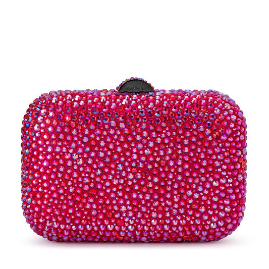 Casey Hot Fix Sparkle Clutch - Fuschia - The Stockroom NZ