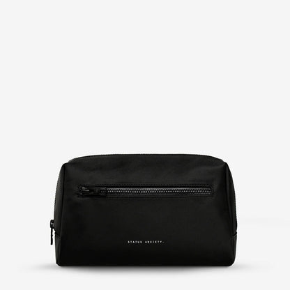 Hunter Recycled Toiletry Bag Medium - Black - The Stockroom NZ