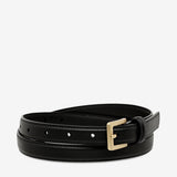 In Your Eyes Belt - Black Nappa/Gold