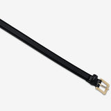 In Your Eyes Belt - Black Nappa/Gold - The Stockroom NZ