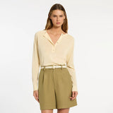 In Your Eyes Belt - Ivory Nappa/Gold - The Stockroom NZ