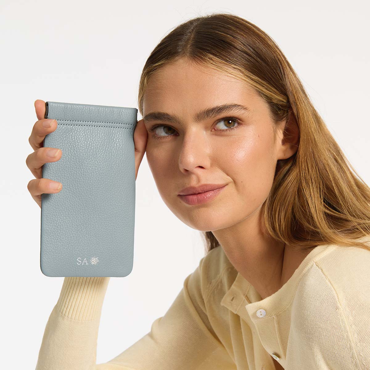 Keepsake Sunglasses Case - in powder blue by Status Anxiety - The Stockroom NZ