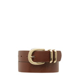 Let it Be Belt - Tan/Gold by Status Anxiety - The Stockroom NZ