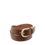 Let it Be Belt - Tan/Gold by Status Anxiety - The Stockroom NZ