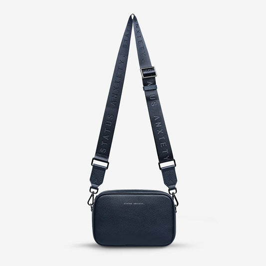 Plunder Bag With Webbed Strap - Midnight Blue - The Stockroom NZ
