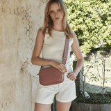 Plunder in Dusty Rose with Branded Webbing Strap by Status Anxiety - The Stockroom NZ