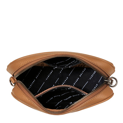 Plunder in Tan with Branded Webbing Strap by Status Anxiety - The Stockroom NZ
