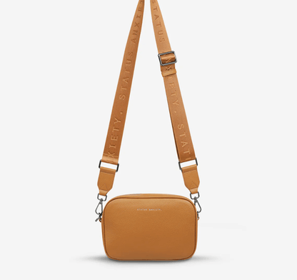 Plunder in Tan with Branded Webbing Strap by Status Anxiety - The Stockroom NZ
