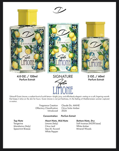 Zaharoff Signature Gusto Limone - The Stockroom NZ